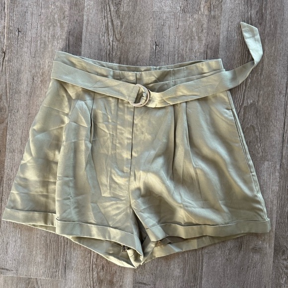 Reset by Jane High Waist Linen Blend Shorts - Picture 1 of 7